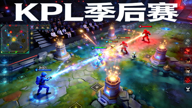 KPL季后赛射野体系对抗的比赛画面